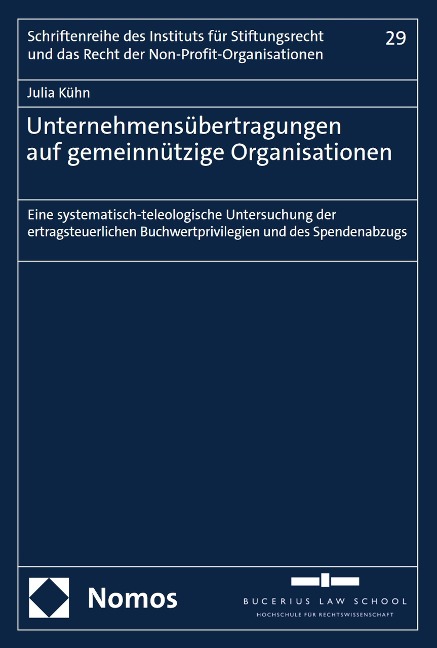 Unternehmensübertragungen auf gemeinnützige Organisationen - Julia Kühn
