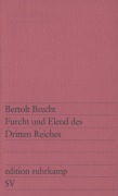 Cover-Bild zum Titel 'Furcht und Elend des Dritten Reiches' von 'Bertolt Brecht'