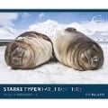 PALAZZI - Starke Typen 2025 Wandkalender, 70x50cm, Posterkalender mit brillanten Aufnahmen von WIldtieren, wunderbare Porträts und Momentaufnahmen, Textinfos, internationales Kalendarium - 