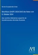 Cover-Bild zum Titel 'Beschluss (GASP) 2024/2643 des Rates vom 8. Oktober 2024' von 'Rat der Europäischen Union'