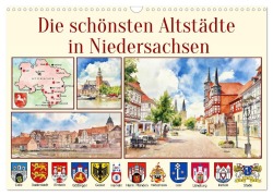 Cover-Bild zum Titel 'Die schönsten Altstädte in Niedersachsen (Wandkalender 2027 DIN A3 quer), CALVENDO Monatskalender' von 'Claudia Kleemann'