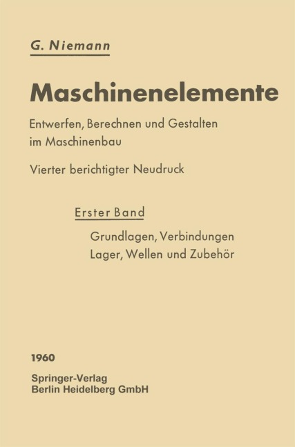 Maschinenelemente - Gustav Niemann, Hans Winter, Bernd-Robert Höhn