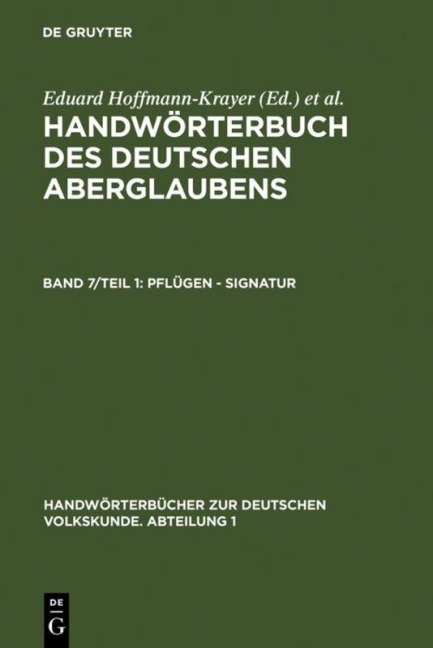 Pflügen - Signatur - 