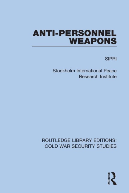 Anti-personnel Weapons - Sipri