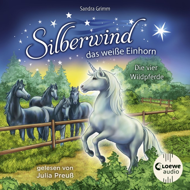 Silberwind, das weiße Einhorn (Band 3) - Die vier Wildpferde - Sandra Grimm