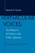 Cover-Bild zum Titel 'Vernacular Voices' von 'Gerard A Hauser'