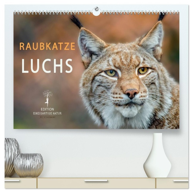 Raubkatze Luchs (hochwertiger Premium Wandkalender 2026 DIN A2 quer), Kunstdruck in Hochglanz - Peter Roder
