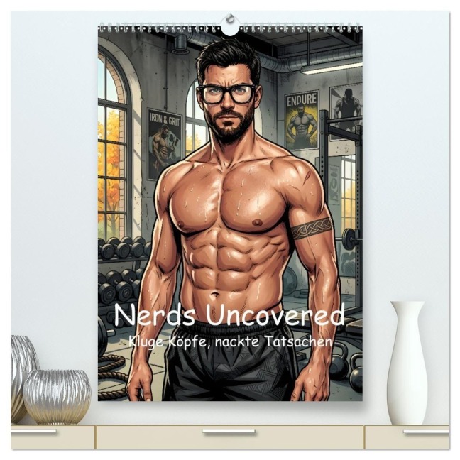Nerds Uncovered - Kluge Köpfe, nackte Tatsachen (hochwertiger Premium Wandkalender 2027 DIN A2 hoch), Kunstdruck in Hochglanz - Pixs:Sell