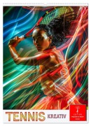 Tennis kreativ (Wandkalender 2026 DIN A2 hoch), CALVENDO Monatskalender - Peter Roder