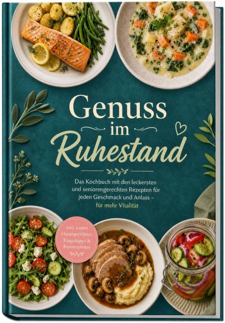 Genuss im Ruhestand: Das Kochbuch mit den leckersten und seniorengerechten Rezepten für jeden Geschmack und Anlass - für mehr Vitalität - inkl. zarten Hauptgerichten, Eingelegtes & Fermentiertes - Ingrid Lenz