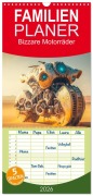 Cover-Bild zum Titel 'Familienplaner 2026 - Bizzare Motorräder mit 5 Spalten (Wandkalender, 21 x 45 cm) CALVENDO' von 'Liselotte Brunner-Klaus'