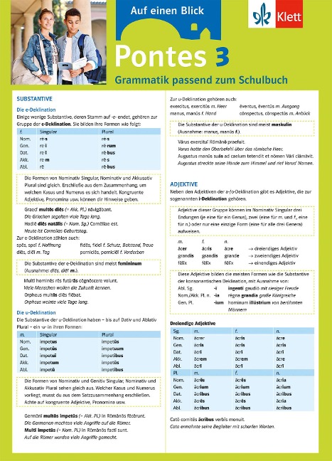 Pontes 3 - Auf einen Blick. Grammatik passend zum Schulbuch - 