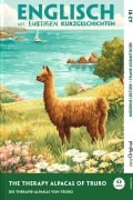 Cover-Bild zum Titel 'Englisch lernen mit lustigen Kurzgeschichten (A2-B1) - The Therapy Alpacas of Truro (+ Audio-Online)' von 'Emily Carroway'