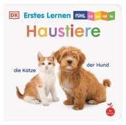 Cover-Bild zum Titel 'Erstes Lernen Fühl-Leporello. Haustiere' von 'DK Erstes Lernen'