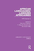 Cover-Bild zum Titel 'African Languages/Langues Africaines' von ''