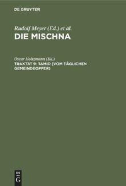 Tamid (Vom täglichen Gemeindeopfer) - 