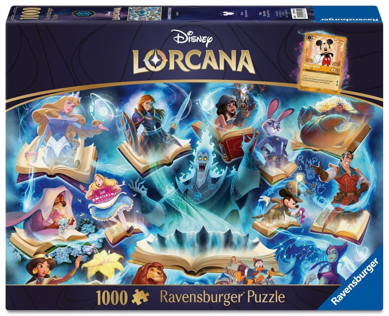 Erwachsenenpuzzle 1000 Teile - Disney Lorcana - Glimmers of the Realm: Sapphire - 