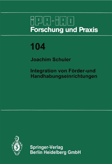 Integration von Förder- und Handhabungseinrichtungen - Joachim Schuler