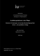Cover-Bild zum Titel 'Ausbildungsstationen in der Pflege' von 'Björn Vincent Plodek'