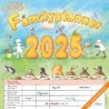 Familienplaner Cartoon 2025 - Broschürenkalender 30x30 cm (30x60 geöffnet) - Kalender mit Platz für Notizen - 6 Spalten - Bildkalender - Wandkalender - 