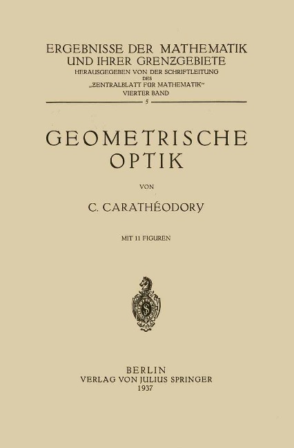 Geometrische Optik - Constantin Carathaeodory