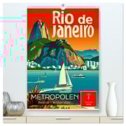 Cover-Bild zum Titel 'Metropolen Retro-Kalender (hochwertiger Premium Wandkalender 2026 DIN A2 hoch), Kunstdruck in Hochglanz' von 'Peter Roder'