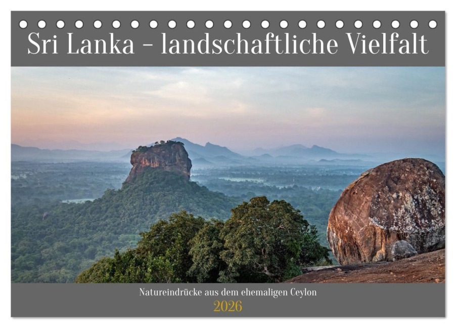 Sri Lanka - landschaftliche Vielfalt (Tischkalender 2026 DIN A5 quer), CALVENDO Monatskalender - Frank Brehm