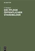 Die Pflege öffentlicher Standbilder - F. Rathgen