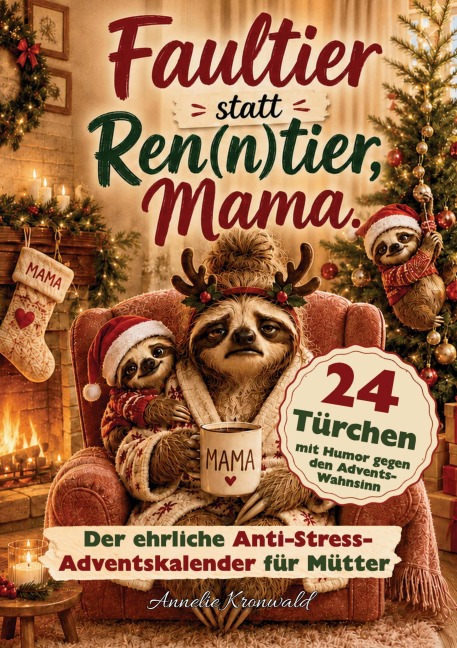 Faultier statt Ren(n)tier, Mama - Der ehrliche Anti-Stress-Adventskalender für Mütter - Annelie Kronwald