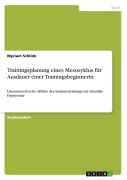 Cover-Bild zum Titel 'Trainingsplanung eines Mesozyklus für Ausdauer einer Trainingsbeginnerin' von 'Myriam Schlink'