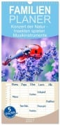Cover-Bild zum Titel 'Familienplaner 2027 - Konzert der Natur - Insekten spielen Musikinstrumente mit 5 Spalten (Wandkalender, 21 x 45 cm) CALVENDO' von 'Anja Frost'