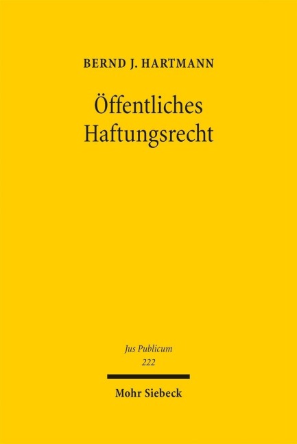 Öffentliches Haftungsrecht - Bernd J. Hartmann