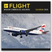 Cover-Bild zum Titel 'Flight - Modern Commercial Airliners - Passagierflugzeuge 2026 - Wand-Kalender' von 'Carousel Calendar'
