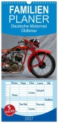Cover-Bild zum Titel 'Familienplaner 2027 - Deutsche Motorrad Oldtimer mit 5 Spalten (Wandkalender, 21 x 45 cm) CALVENDO' von 'Ingo Laue'