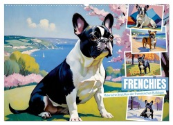 Cover-Bild zum Titel 'Frenchies (Wandkalender 2026 DIN A2 quer), CALVENDO Monatskalender' von 'Steffani Lehmann'