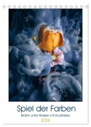 Spiel der Farben - Blüten unter Wasser mit Acrylfarben (Tischkalender 2026 DIN A5 hoch), CALVENDO Monatskalender - Gierok, Steffen Magic Artist Design