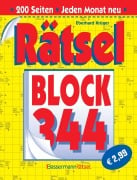 Cover-Bild zum Titel 'Rätselblock 344 (5 Exemplare à 2,99 EUR)' von 'Eberhard Krüger'