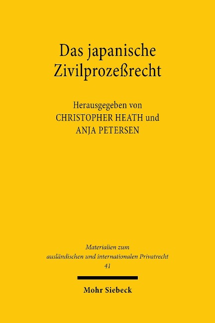 Das japanische Zivilprozeßrecht - 