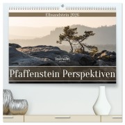 Cover-Bild zum Titel 'Pfaffenstein Perspektiven - Elbsandstein (hochwertiger Premium Wandkalender 2026 DIN A2 quer), Kunstdruck in Hochglanz' von 'Kevin Walther'