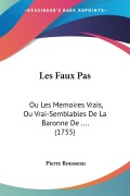 Cover-Bild zum Titel 'Les Faux Pas' von 'Pierre Rousseau'