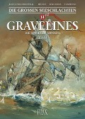 Cover-Bild zum Titel 'Die Großen Seeschlachten / Gravelines - Die spanische Armada 1588' von 'Jean-Yves Delitte, Denis Béchu'