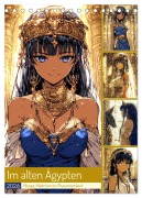 Cover-Bild zum Titel 'Im alten Ägypten. Manga-Mädchen im Pharaonenland (Tischkalender 2026 DIN A5 hoch), CALVENDO Monatskalender' von 'Rose Hurley'