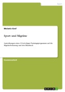 Cover-Bild zum Titel 'Sport und Migräne' von 'Melanie Graf'