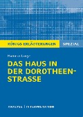 Cover-Bild zum Titel 'Königs Erläuterungen Spezial: Das Haus in der Dorotheenstraße von Hartmut Lange.' von 'Hartmut Lange'