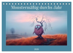 Cover-Bild zum Titel 'Monstermäßig durchs Jahr (Tischkalender 2026 DIN A5 quer), CALVENDO Monatskalender' von 'Bettina Dittmann'