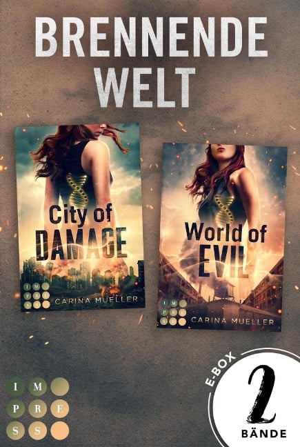 Sammelband der Dystopien »City of Damage« und »World of Evil« (Brennende Welt) - Carina Mueller