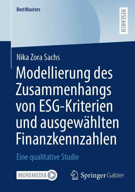 Modellierung des Zusammenhangs von ESG-Kriterien und ausgewählten Finanzkennzahlen - Nika Zora Sachs