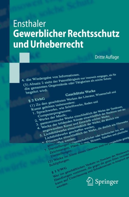 Gewerblicher Rechtsschutz und Urheberrecht - Jürgen Ensthaler