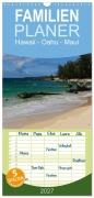 Cover-Bild zum Titel 'Familienplaner 2027 - Hawaii - Oahu - Maui mit 5 Spalten (Wandkalender, 21 x 45 cm) CALVENDO' von 'Rolf-Dieter Hitzbleck'
