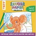 Cover-Bild zum Titel 'Zauberpapier Malbuch Tierisch was los' von 'Norbert Pautner'